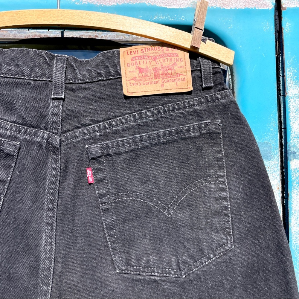 Levi's Black Jean Shorts for Women - Picture 4 of 6